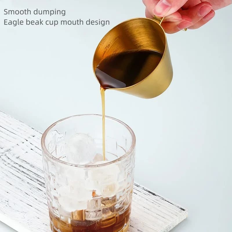 Espresso-mittakuppi asteikolla, 304 ruostumatonta terästä