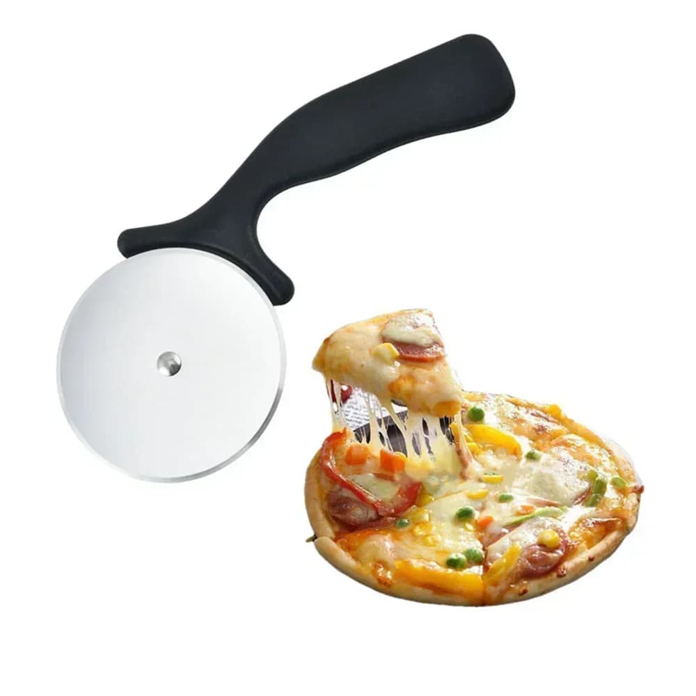Pizzaleikkuri ruostumattomasta teräksestä