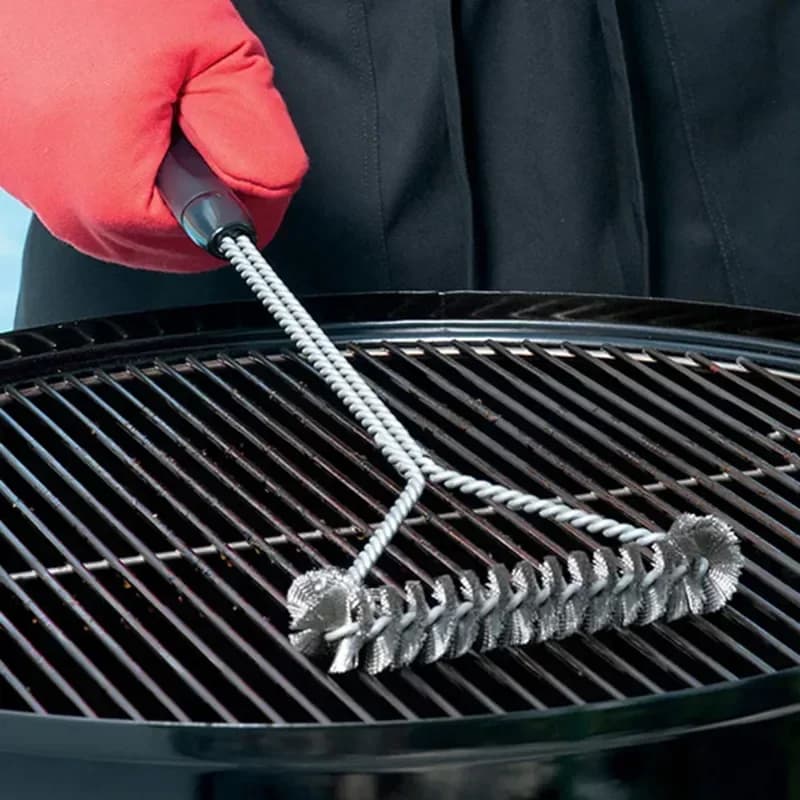 Grilliharja ruostumatonta terästä, teräsharja grillin puhdistukseen