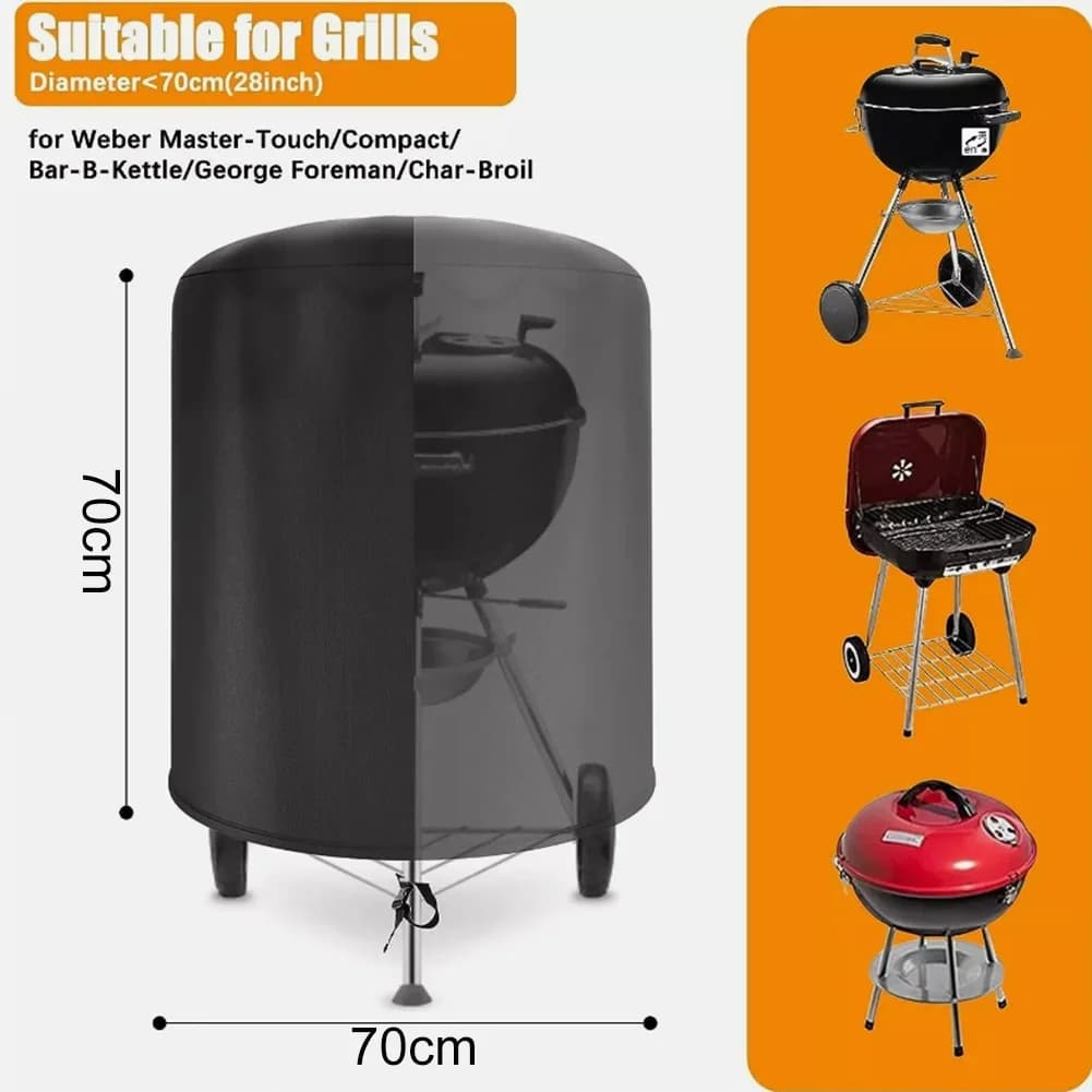 Raweao vedenpitävä pallogrillin suojus 57 cm Weber-grilleille