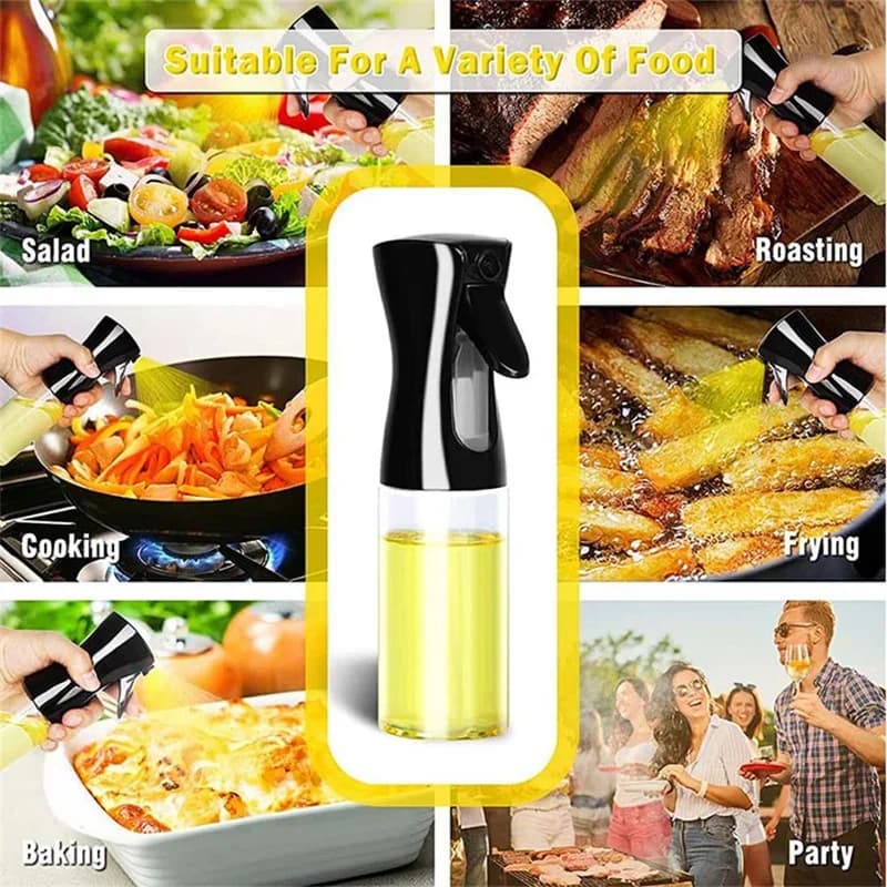 Öljysumutinpullo 100/200/300/500 ml, keittiön öljysuihkepullo