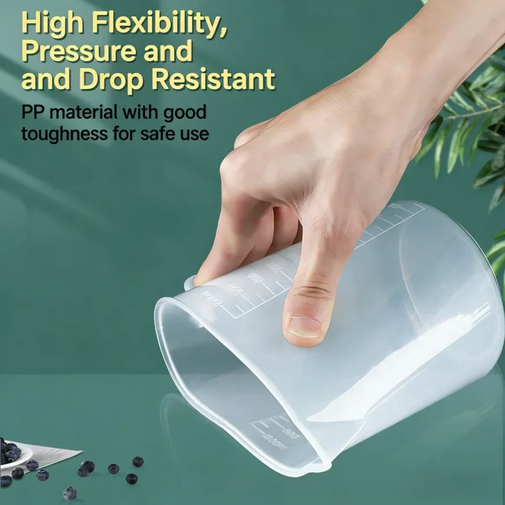 Elintarvikekelpoinen mittakannu asteikolla 100–5000 ml