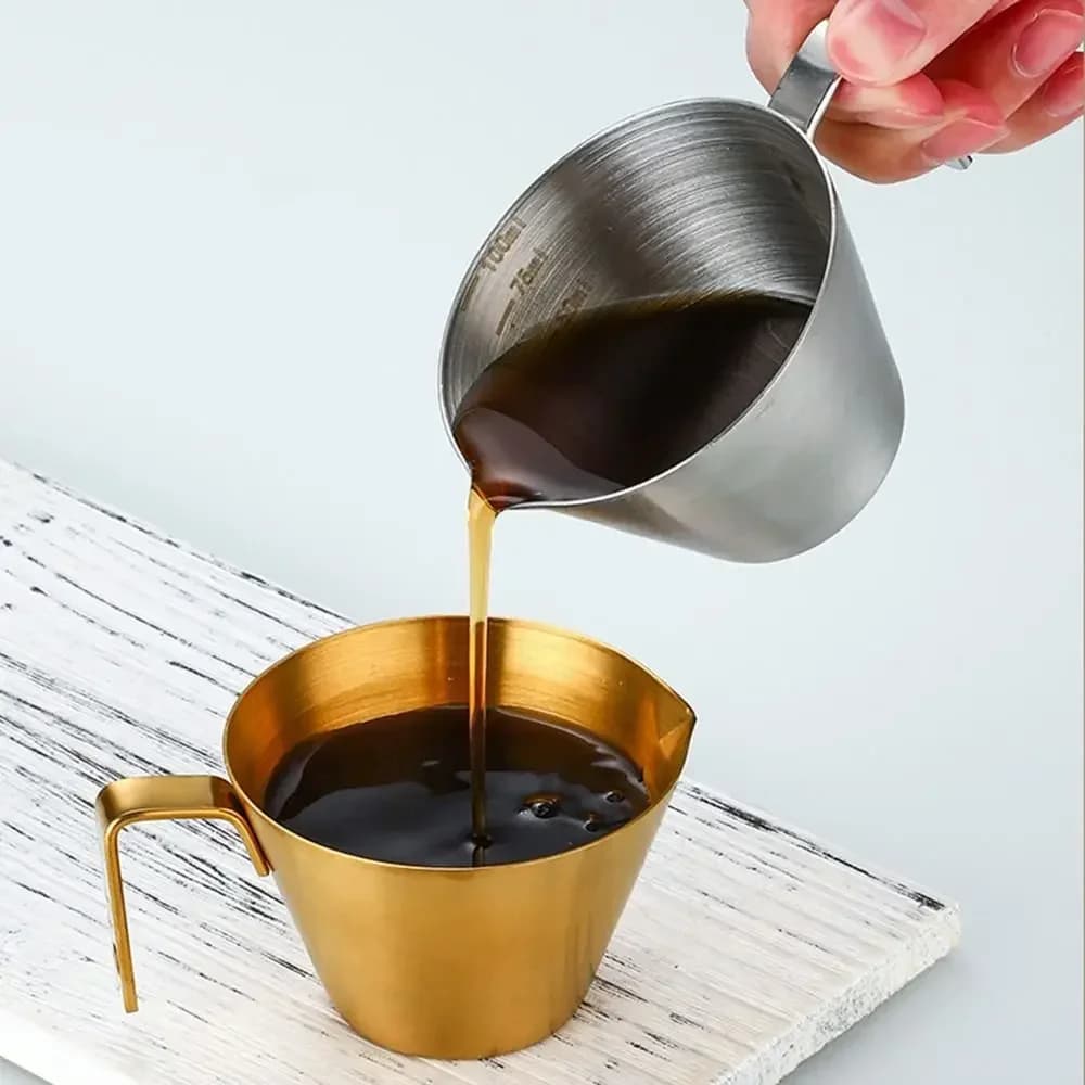 Espresso-mittakuppi asteikolla, 304 ruostumatonta terästä