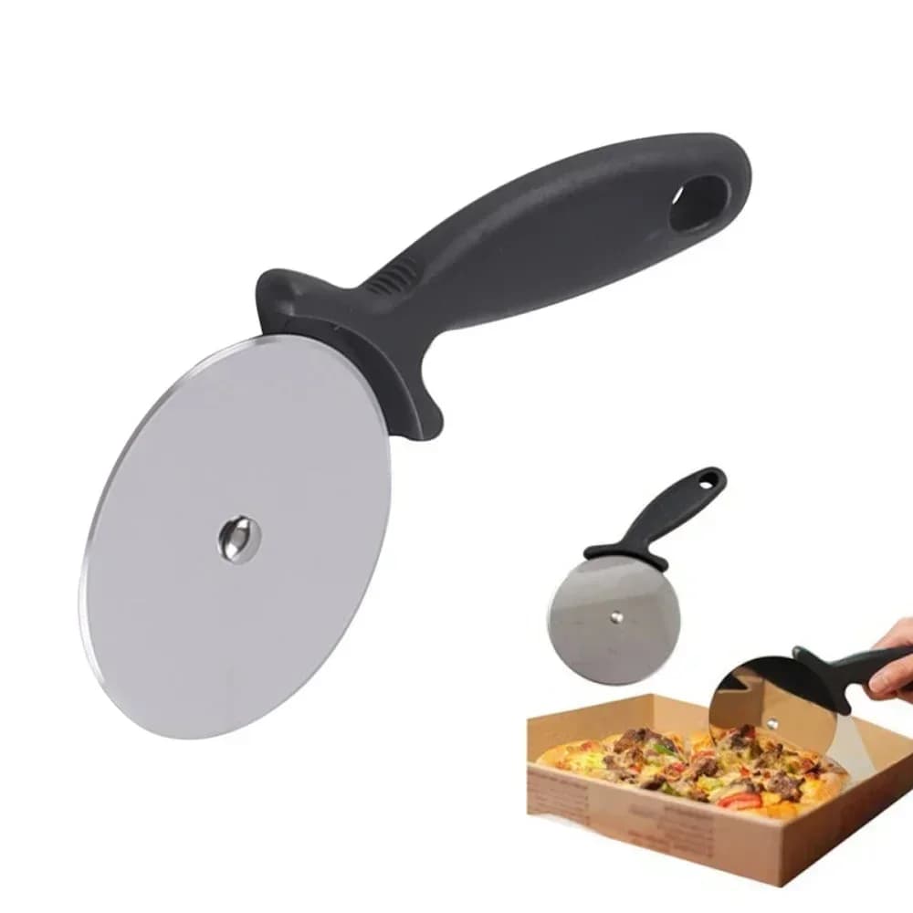 Pizzaleikkuri ruostumattomasta teräksestä