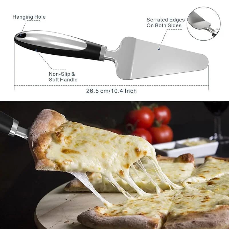 Pizzaleikkuri ruostumatonta terästä
