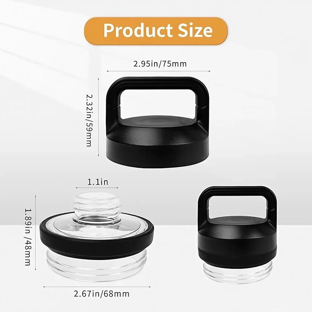 1, 2 tai 3 kpl Rambler Chug -vaihtokansi, yhteensopiva YT-mallien kanssa (18oz, 26oz, 36oz, 64oz)